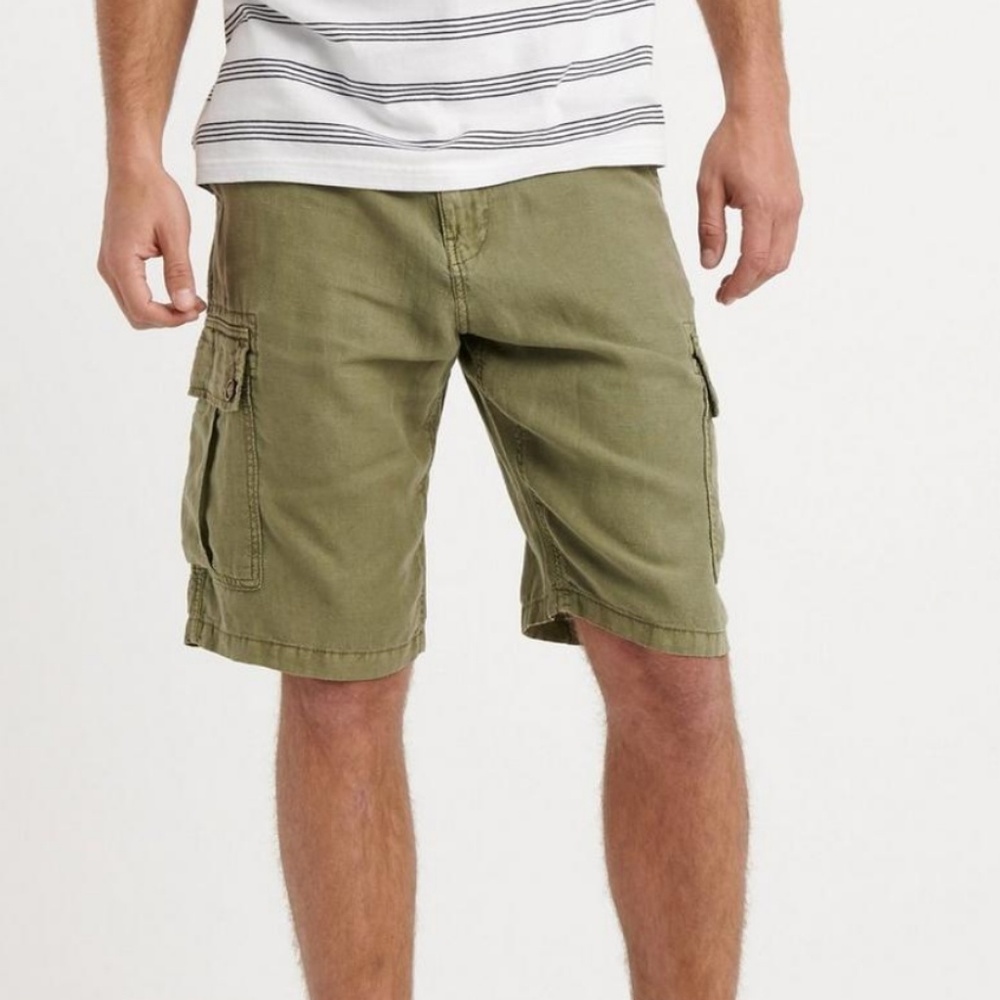 Lucky Brand Laguna Linen Cargo Short EUC